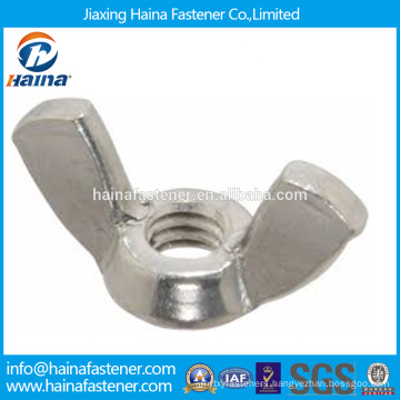 China Supplier In Stock Chinese Supplier DIN315 Stainless Steel wing nut/butterfly nut .